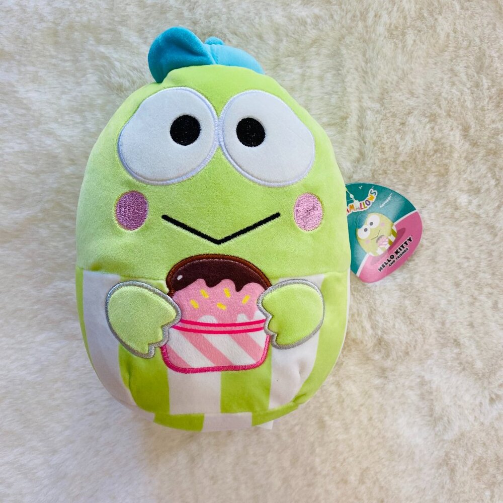 Hello Kitty & Friends Squishmallows 9" Inch Keroppi Food Truck with Cupcake